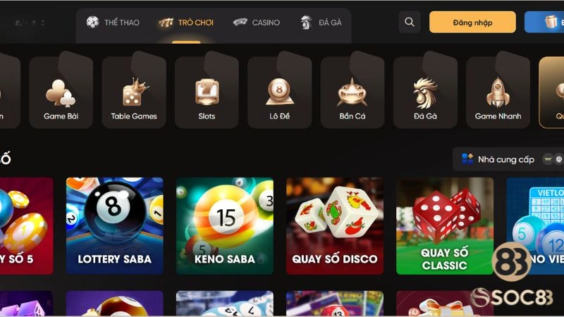 Danh mục game tổng hợp các trò chơi chất lượng từ nhà cung cấp uy tín